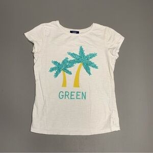 Okaidi girls 10Y palm tree tee shirt